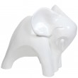 Statue en résine éléphant design blanc - Jacob - 80 cm