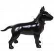 Statue CHIEN bull terrier noir en résine - 110 cm