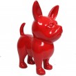 Statue CHIHUAHUA rouge en résine XXL 90 cm