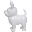 Statue CHIHUAHUA blanc en résine - 90 cm