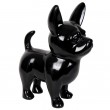 Statue CHIHUAHUA en résine noir XXL 53 cm