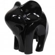 Statue en résine éléphant design noir - Julien - 80 cm