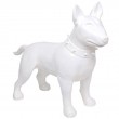 Statue CHIEN bull terrier blanc en résine - 110 cm