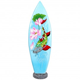 Planche de surf en résine oeuvre d'artiste - 145 cm
