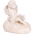 Statue en résine ange assis au papillon - 22 cm
