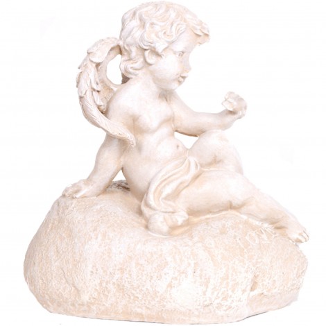 Statue en résine ange assis - 22 cm