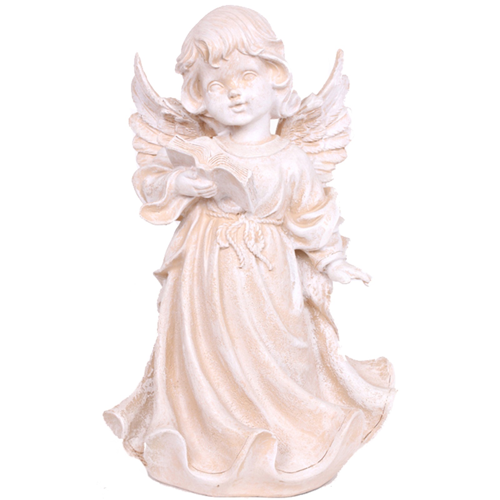 Ange Résine Tissu Couleur Or 35 Cm | Vente En Ligne Sur HOLYART