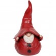 Père noël lutin statue en résine au grand chapeau rouge 70 cm