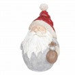 Statue père noël en résine hotte a la main 27 cm