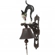 CLOCHE de porte en fonte statue chat - 44 cm