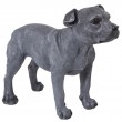 Statue CHIEN pitbull gris - 50 cm