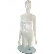 Statue buste de mannequin laqué blanc réglable 167 cm maxi