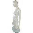 Statue buste de mannequin laqué blanc réglable 167 cm maxi