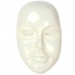 Statue visage de femme murale blanc - 41 cm