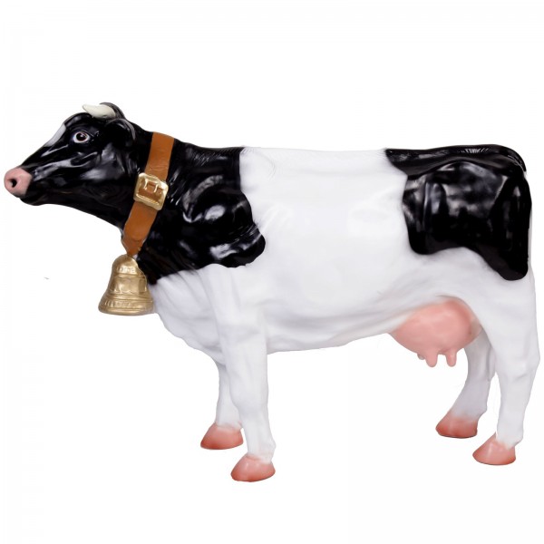 Zang Grande cloche de vache en fer noir Cloche de vache de jardin