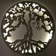 Tableau panneau arbre de vie en fer diamètre 100 cm