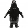 Statue origami en résine pingouin noir 60 cm