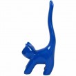 Statue chat bleu en résine (Amide) - 34 cm