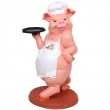 Stop-trottoir présentoir statue COCHON - 97 cm