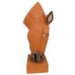Jardinière en résine statue tête de cheval de couleur naturel 75 cm