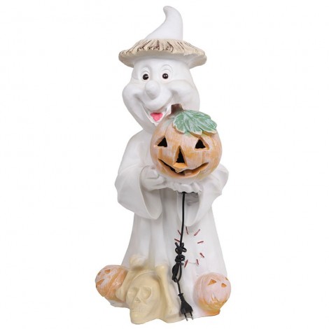 Statue FANTÔME électrifiée Halloween - 73 cm