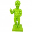 Statue en résine verte le célèbre Manneken-Pis doigt d'honneur 35 cm