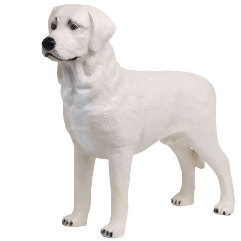 Statue CHIEN labrador beige - 90 cm