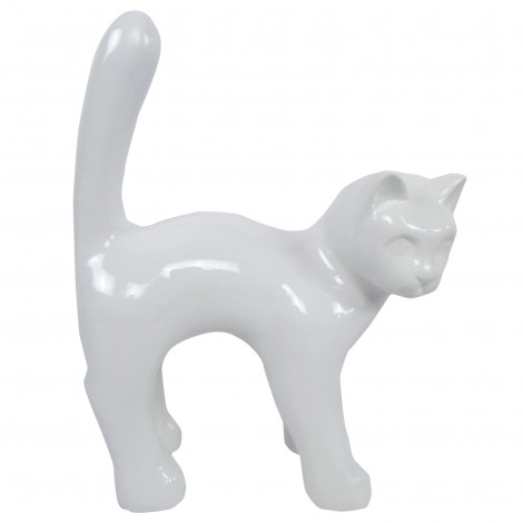 Petite statue de chat en résine pour la décoration intérieure