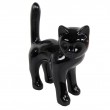 Statue chat en résine noir 35 cm