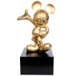 Statue Mickey en résine dorée 80 cm