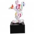 Statue Mickey en résine multicolore fond blanc 80 cm