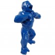 Statue origami en résine gorille singe donkey kong bleu 40 cm