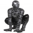 Statue en résine spiderman accroupi noir 60 cm