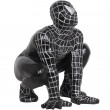 Statue en résine spiderman accroupi noir 60 cm