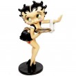 Statue en résine Betty Boop serveuse robe noire hauteur 94 cm