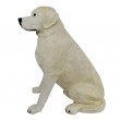 Statue CHIEN labrador ASSIS beige - 90 cm