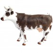 Statue en résine vache marron et blanc 140 cm