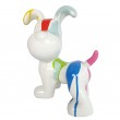 Statue en résine chien snoopy debout multicolore multi fond blanc - 27 cm