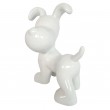 Statue snoopy en résine debout blanc 27 cm