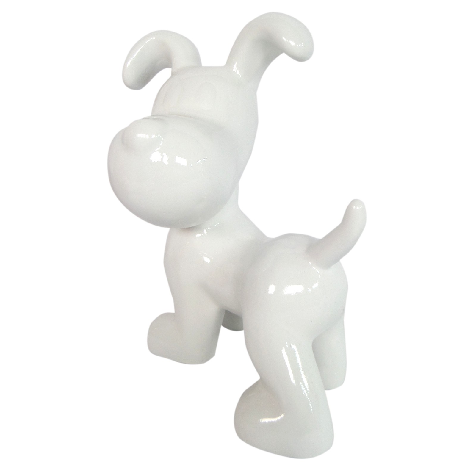 27 cm Statue en résine chien snoopy debout multicolore fond blanc 