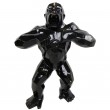 Statue gorille résine origami singe méchant noir debout 80 cm