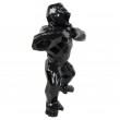 Statue en résine origami gorille singe méchant noir debout 80 cm
