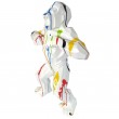 Statue origami en résine gorille singe méchant multicolore fond blanc 80 cm