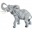 Statue en résine éléphant gris - 60 cm