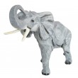 Statue en résine éléphant gris - 60 cm