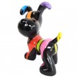 Statue en résine chien snoopy debout multicolore multicolore fond noir - 27 cm