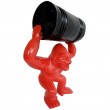 Statue en résine Donkey Kong gorille singe rouge avec tonneau 45 cm