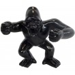 Statue gorille résine singe agressif noir 36 cm