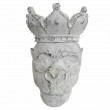 Statue gorille résine Tête de gorille jardinière couleur ciment 40 cm