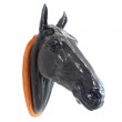 Statue murale tête de CHEVAL noire en résine - 75 cm